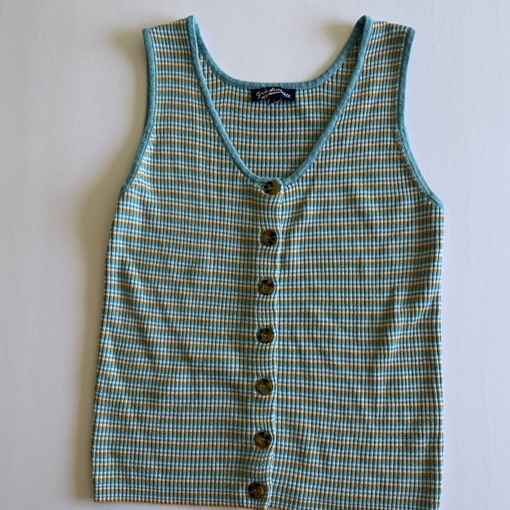 Vintage tank with buttons by freshman 1996